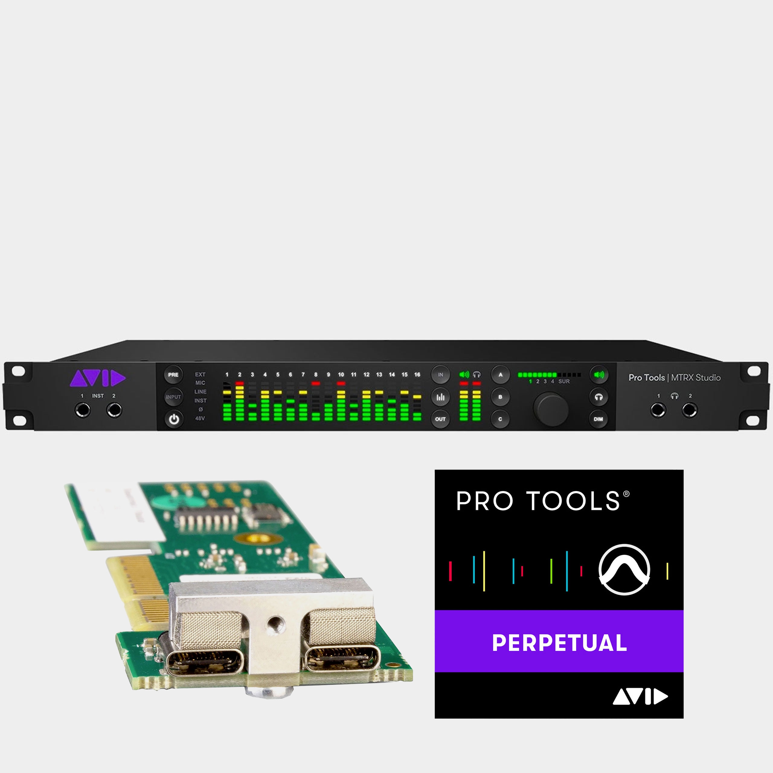 AVID MTRX Studio + FREE Thunderbolt 3 Card + Pro Tools Ultimate Perpetual License