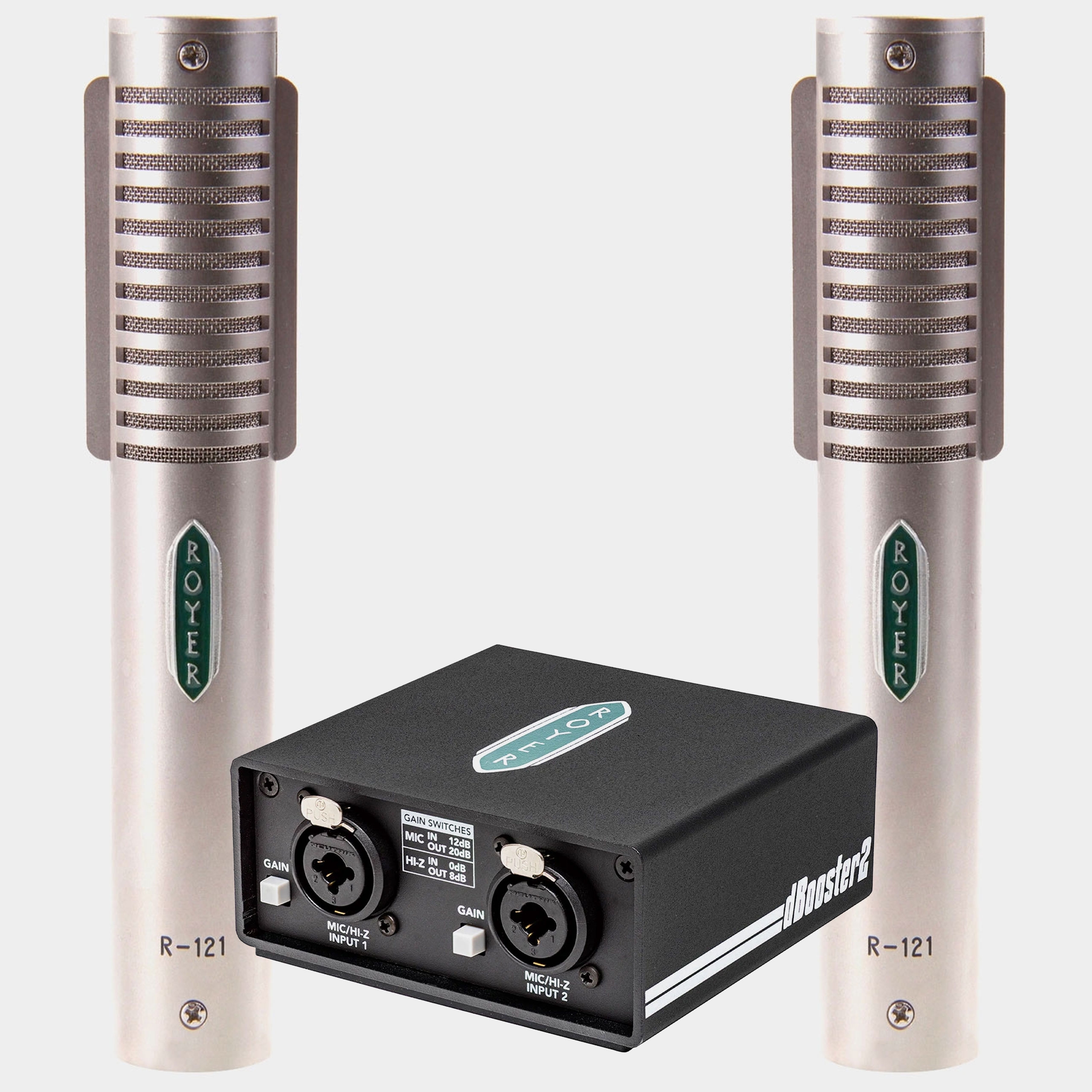 Royer Labs R-121 (Matched Pair) + dBooster2 Bundle